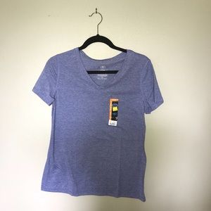 Blue V-neck T-Shirt